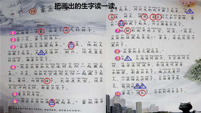 部编版二年级上册语文 第7单元 19  雾在哪里初读感知课件05