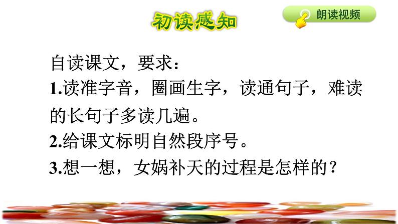 部编版四年级上册语文 第4单元 15.女娲补天品读释疑课件03