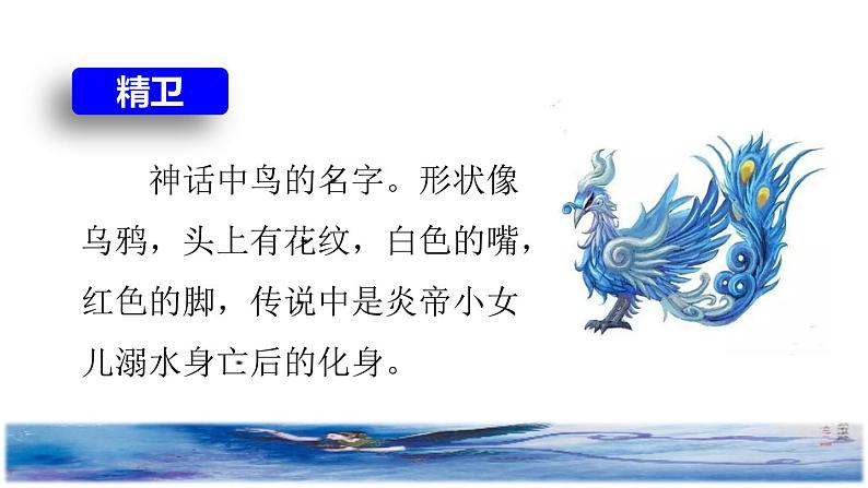 部编版四年级上册语文 第4单元 13.精卫填海课前预习课件03