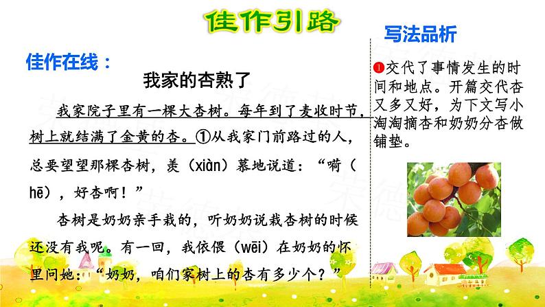 部编版四年级上册语文 第五单元 习作例文课件PPT第2页