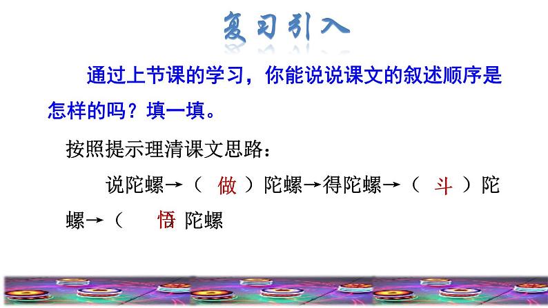 部编版四年级上册语文 第六单元 20.陀螺品读释疑课件02