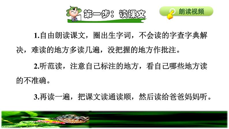 部编版四年级上册语文 第二单元 8.蝴蝶的家课前预习课件06