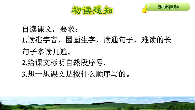 部编版三年级上册语文授课课件 第7单元 21 大自然的声音初读感知课件第4页