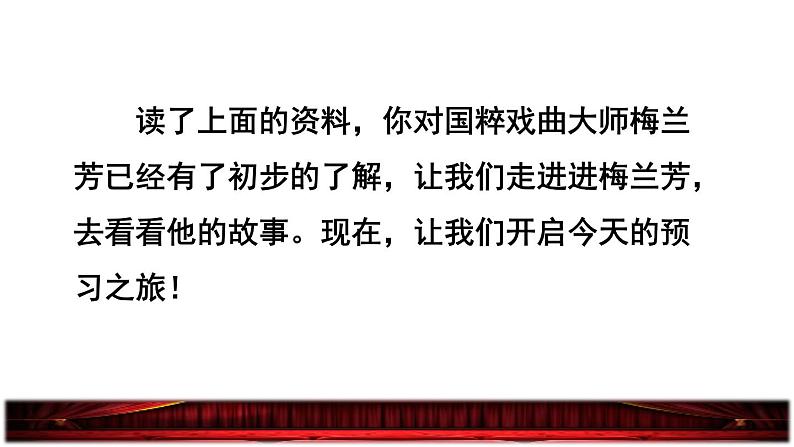 部编版四年级上册语文 第七单元 23.梅兰芳蓄须课前预习课件04