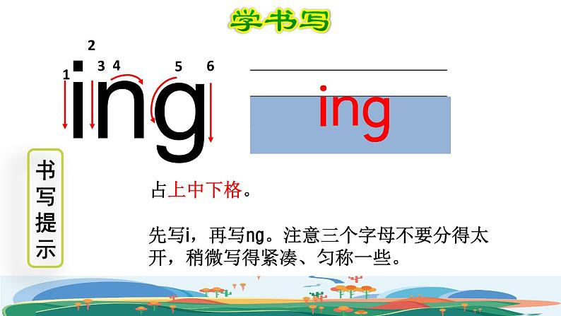 部编版一年级上册语文 第3单元 13 ang eng ing ong第二课时课件第5页