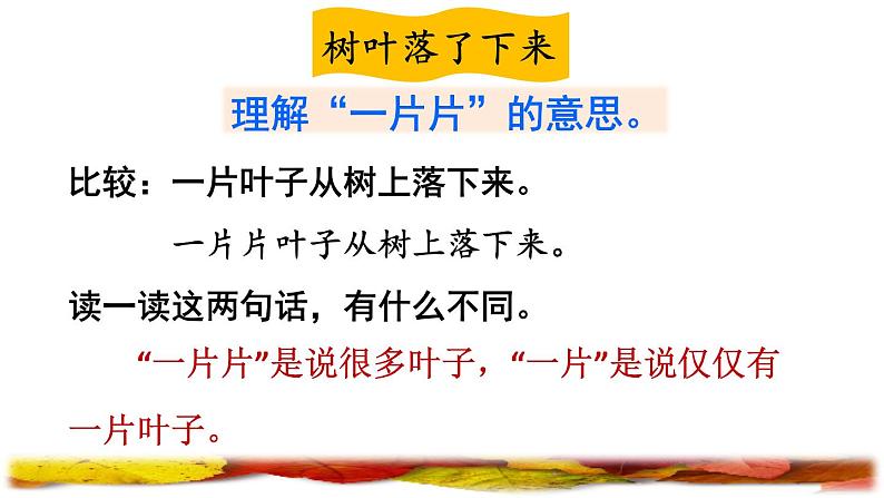 部编版一年级上册语文 第4单元 1.秋天品读释疑课件第4页