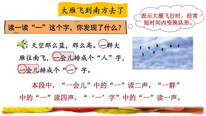 部编版一年级上册语文 第4单元 1.秋天品读释疑课件第6页