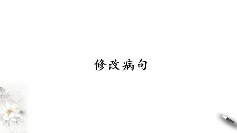 2021年小升初语文专项复习一基础知识6 修改病句课件（共27张PPT)02