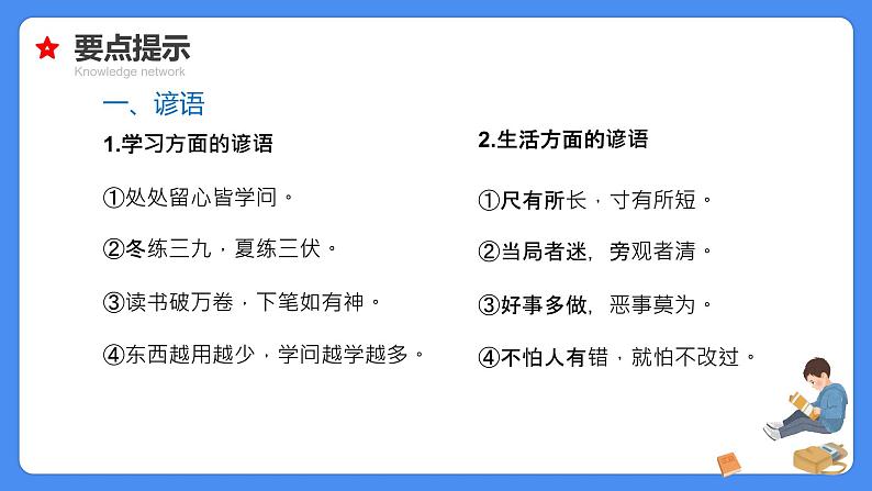 【必考考点】2021年小升初总复习专题六俗语谚语歇后语对联名言警句课件（共60张PPT）07