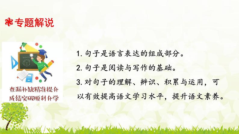 人教统编版小升初语文总复习专题九·修改病句课件02