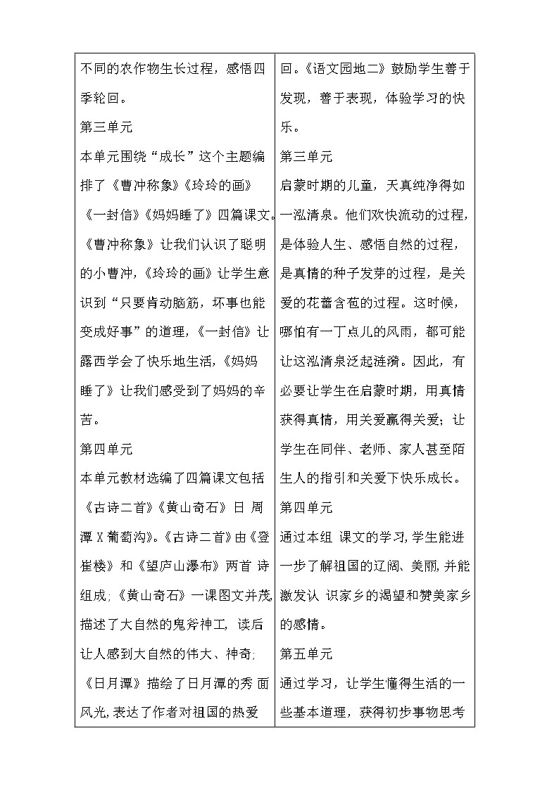 部编版二年级语文上册全册教学设计第3页