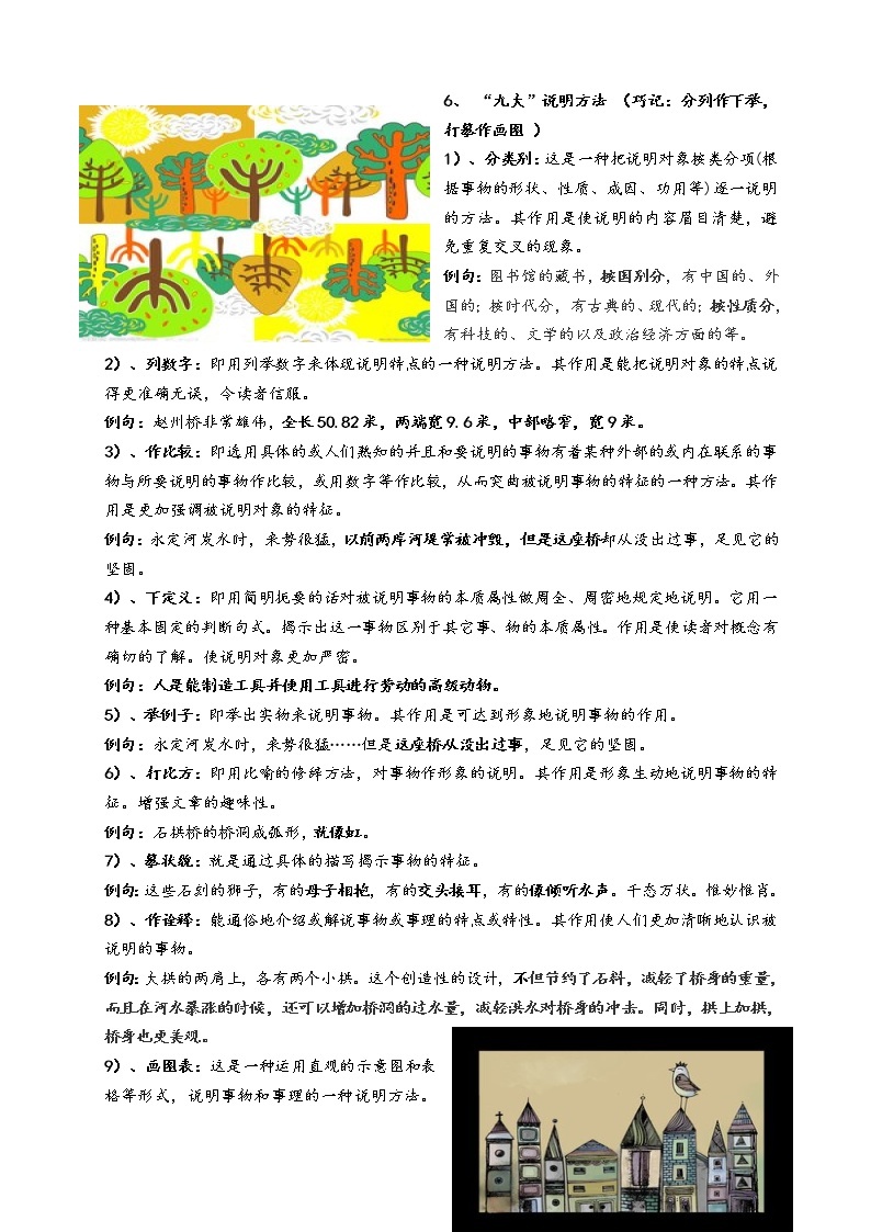 六年级下册语文讲义-小升初：说明文阅读 部编版教案03