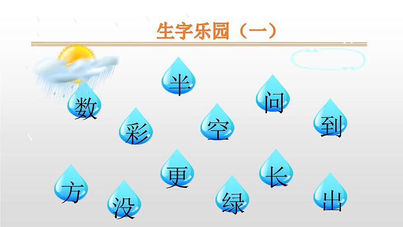 部编版一年级语文上册《雨点儿》PPT课件 (8)08