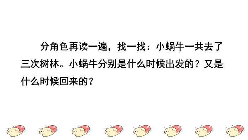 部编版一年级上册语文 第8单元 14.小蜗牛品读释疑课件第4页