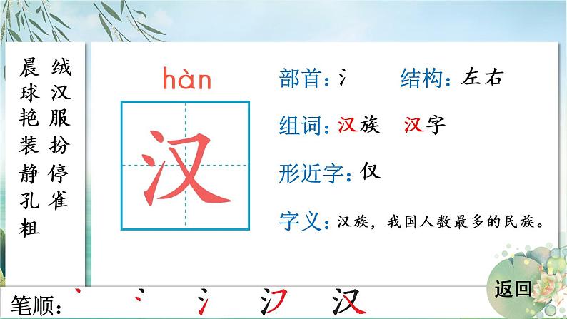 1 大青树下的小学 人教版语文三上生字教学课件（含自动播放配音）06