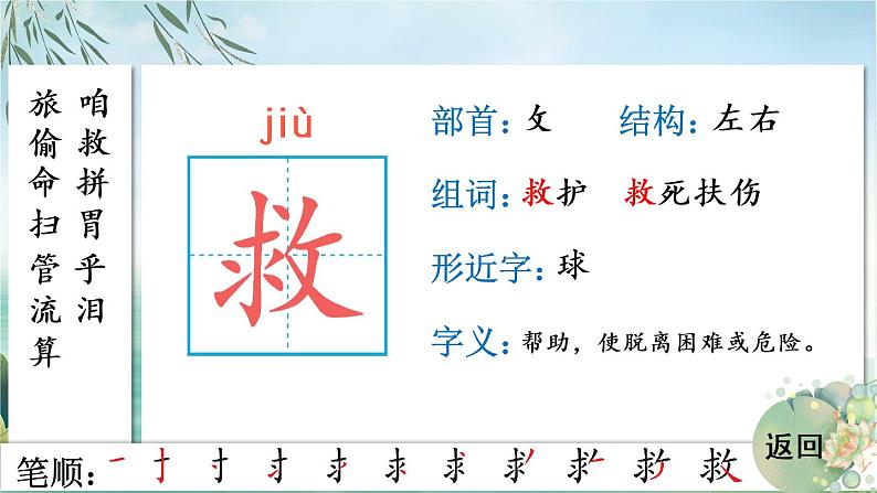 10 在牛肚子里旅行 人教版语文三上生字教学课件（含自动播放配音）第6页