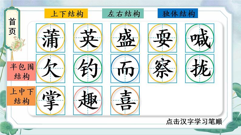 16 金色的草地 人教版语文三上生字教学课件（含自动播放配音）02