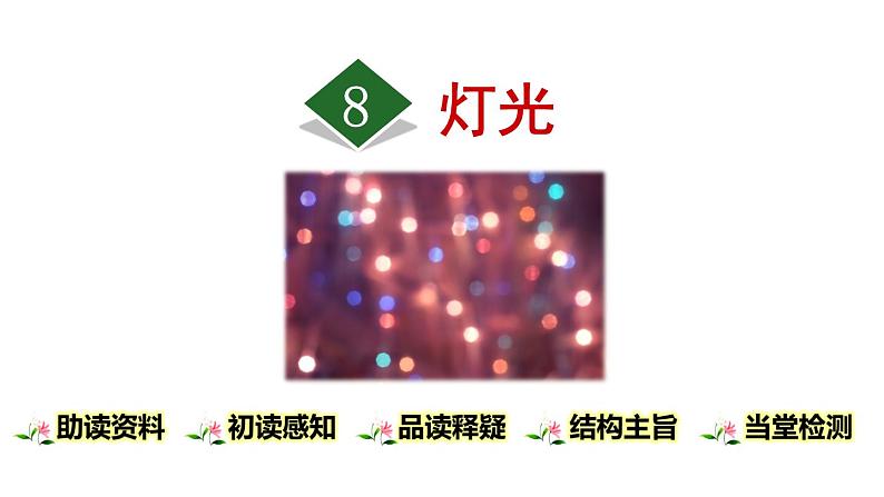 部编版小学语文六年级上册8《灯光》PPT课件第1页