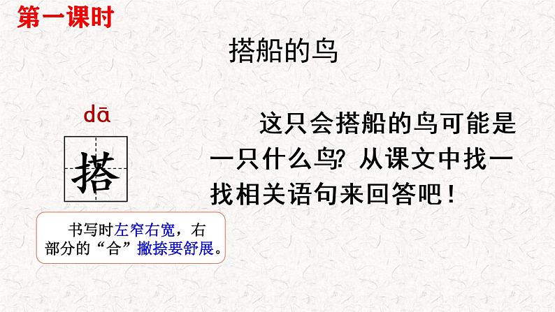 2021-2022学年部编版小学三年级语文上册15  搭船的鸟课件PPT第2页