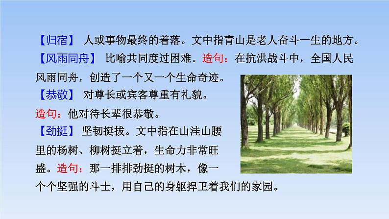 部编版六年级语文上册《青山不老》PPT优质课件 (1)08