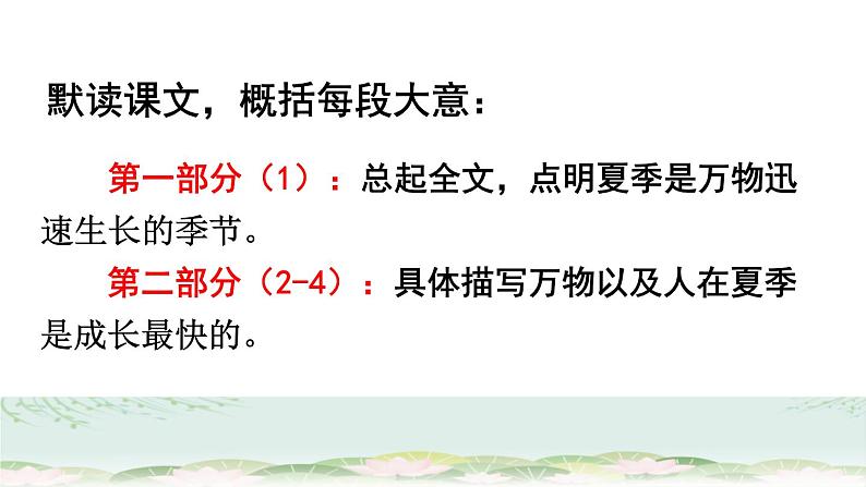 部编版六年级语文上册《夏天里的成长》PPT课文课件07