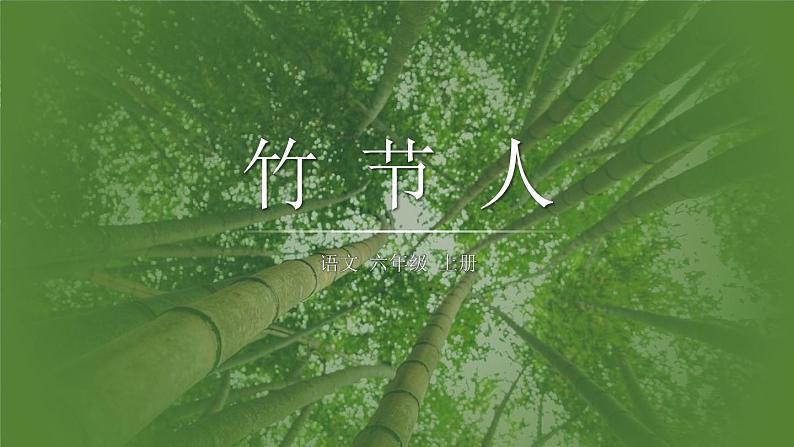 部编版六年级语文上册《竹节人》PPT优质课件 (6)01