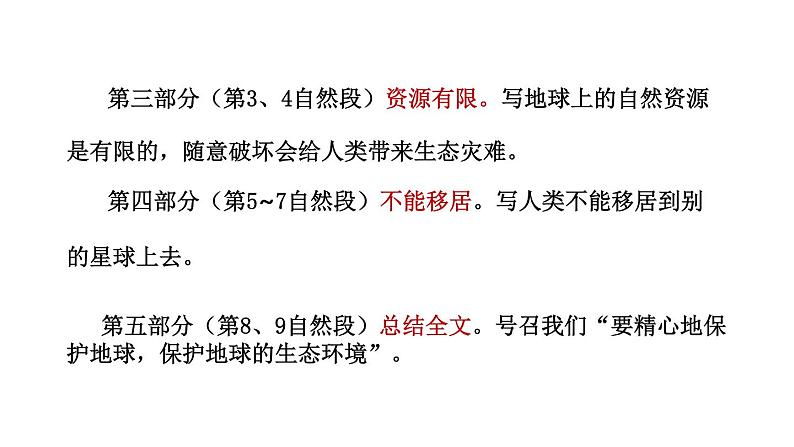 部编版六年级语文上册《只有一个地球》PPT教学课件 (6)第7页