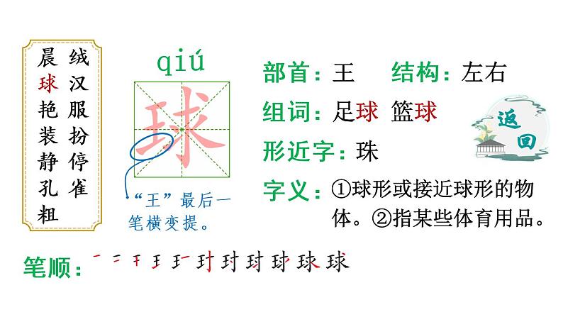 1 大青树下的小学（生字讲解）课件PPT第5页