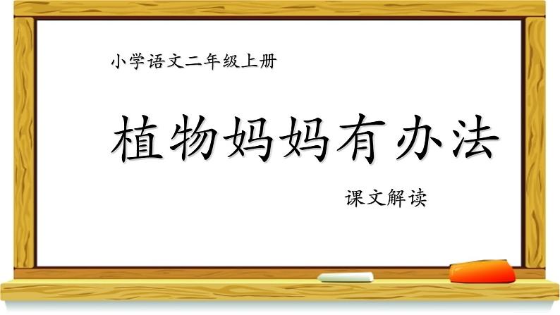 2021-2022学年部编版二年级上册语文植物妈妈有办法课件PPT01