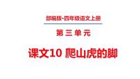 小学语文人教部编版四年级上册10 爬山虎的脚课文课件ppt