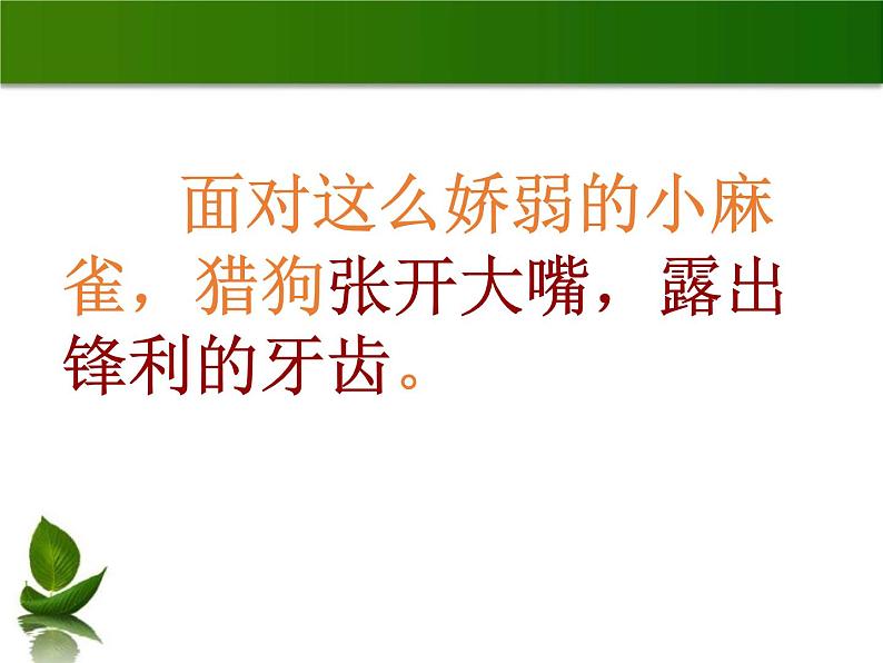 部编版四年级语文上册《麻雀》PPT优质课件 (1)08