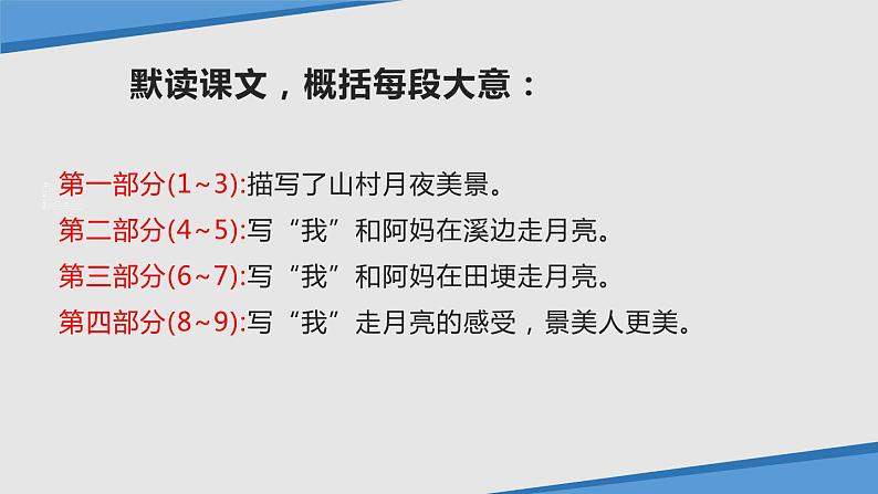 部编版四年级语文上册《走月亮》PPT教学课件 (1)第6页