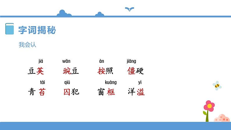 人教部编版四年级上册语文-5.一个豆荚里的五粒豆 精品课件、精品教案和课堂达标08