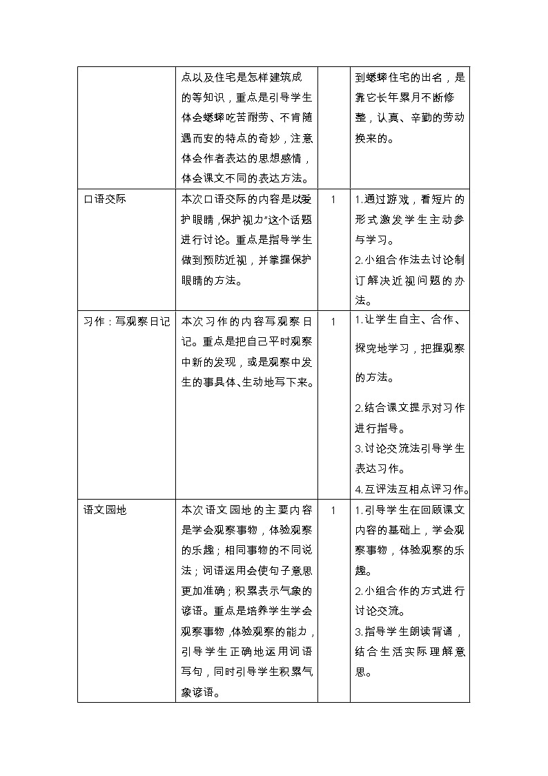 部编版语文四年级上册第3单元教案及配套资源02