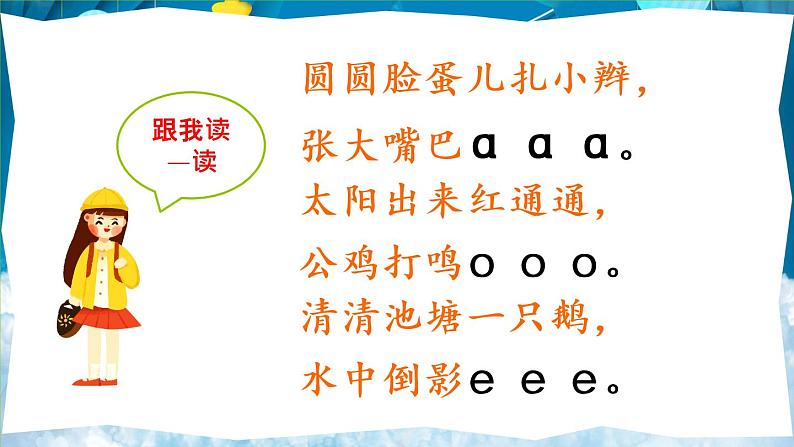 部编版小学一年级语文上册课件汉语拼音1 ɑ o  e05