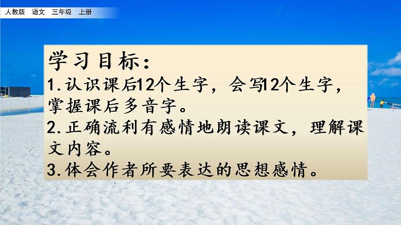 人教部编版三年级语文上册 第六单元《富饶的西沙群岛》教学课件第3页