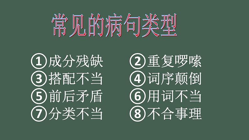 部编版四年级上册修改病句课件PPT03