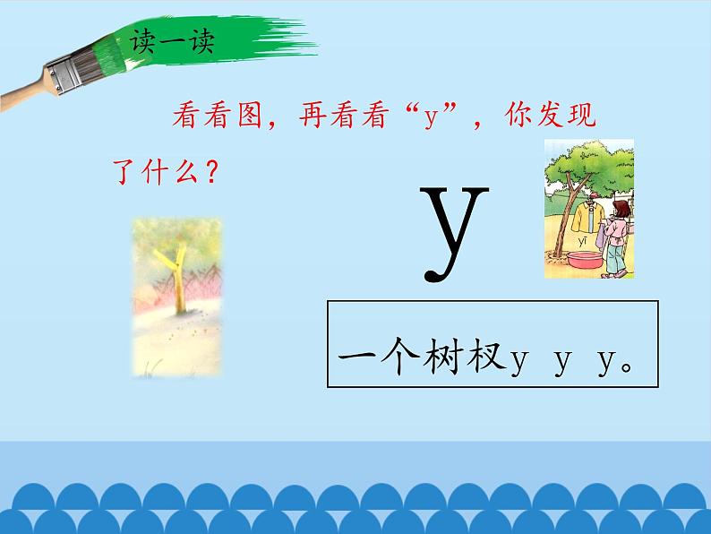 一年级上册语文 汉语拼音 2.i u ü y w 课件 部编版 (五四制)07