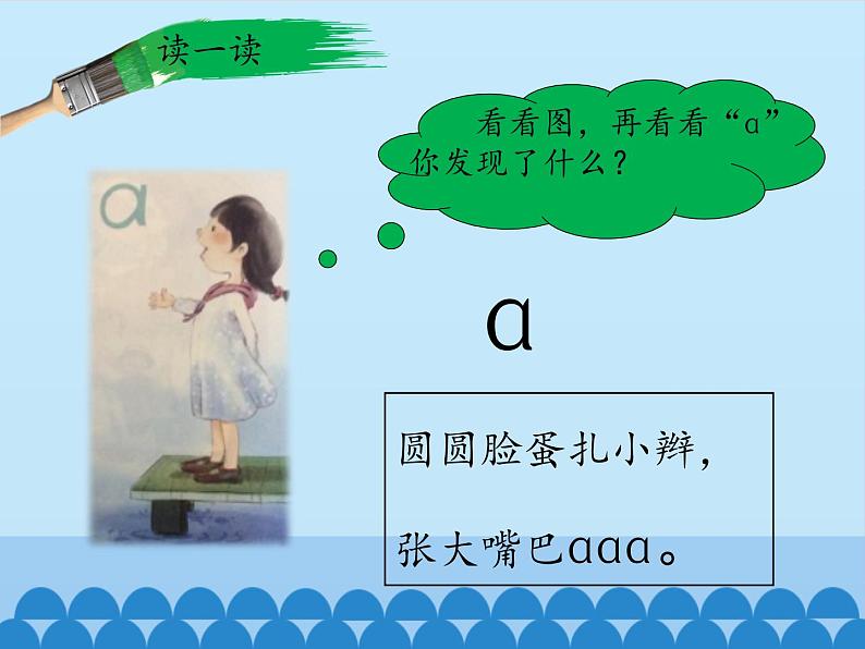 一年级上册语文 汉语拼音 1.a o e 课件 部编版 (五四制)03