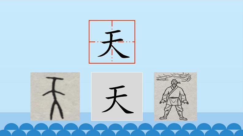 一年级上册语文 识字（一）1.天地人  课件 部编版 (五四制)第5页