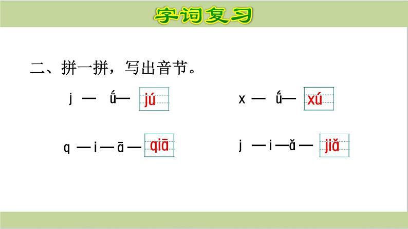 部编版一年级上册语文课件期末复习课件(按专题分类复习)PPT04