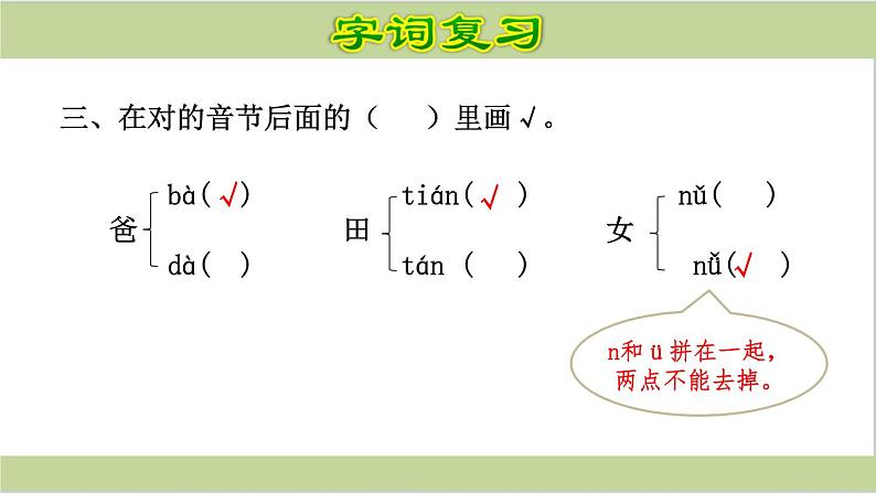 部编版一年级上册语文课件期末复习课件(按专题分类复习)PPT05