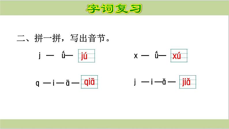 部编版一年级上册语文课件期末复习课件(按专题分类复习)PPT第4页