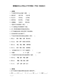 人教部编版五年级上册13 少年中国说（节选）练习题