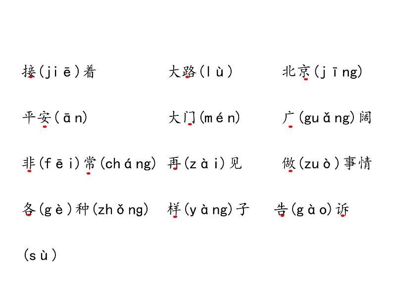 一年级下册语文课件 知识清单 第二单元  人教（部编版）03