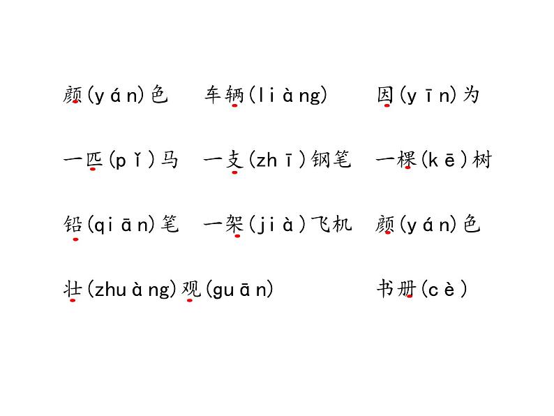 一年级下册语文课件 知识清单 第二单元  人教（部编版）05