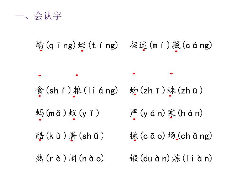 一年级下册语文课件－第五单元知识清单－ ∣人教（部编版） (共14张ppt)第2页