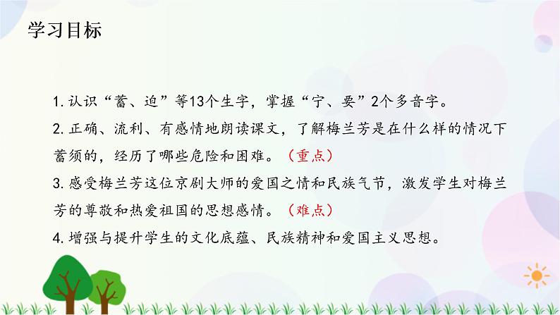 小学语文部编版四年级上册  第7单元  23.梅兰芳蓄须  课件+教案06