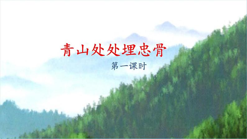 10《青山处处埋忠骨》课件01