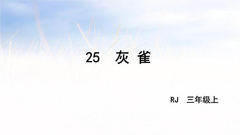 部编版小学三年级 25灰雀课件（50张PPT)02